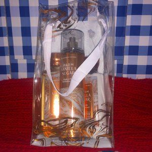 Bath and Body works 4 piece set (warm vanilla sugar & coconut milk)